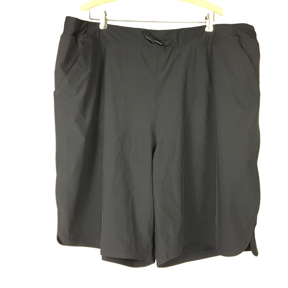 Lands End Black Board‎ Swim Shorts NWOT Plus Size 26W Drawstring Pockets